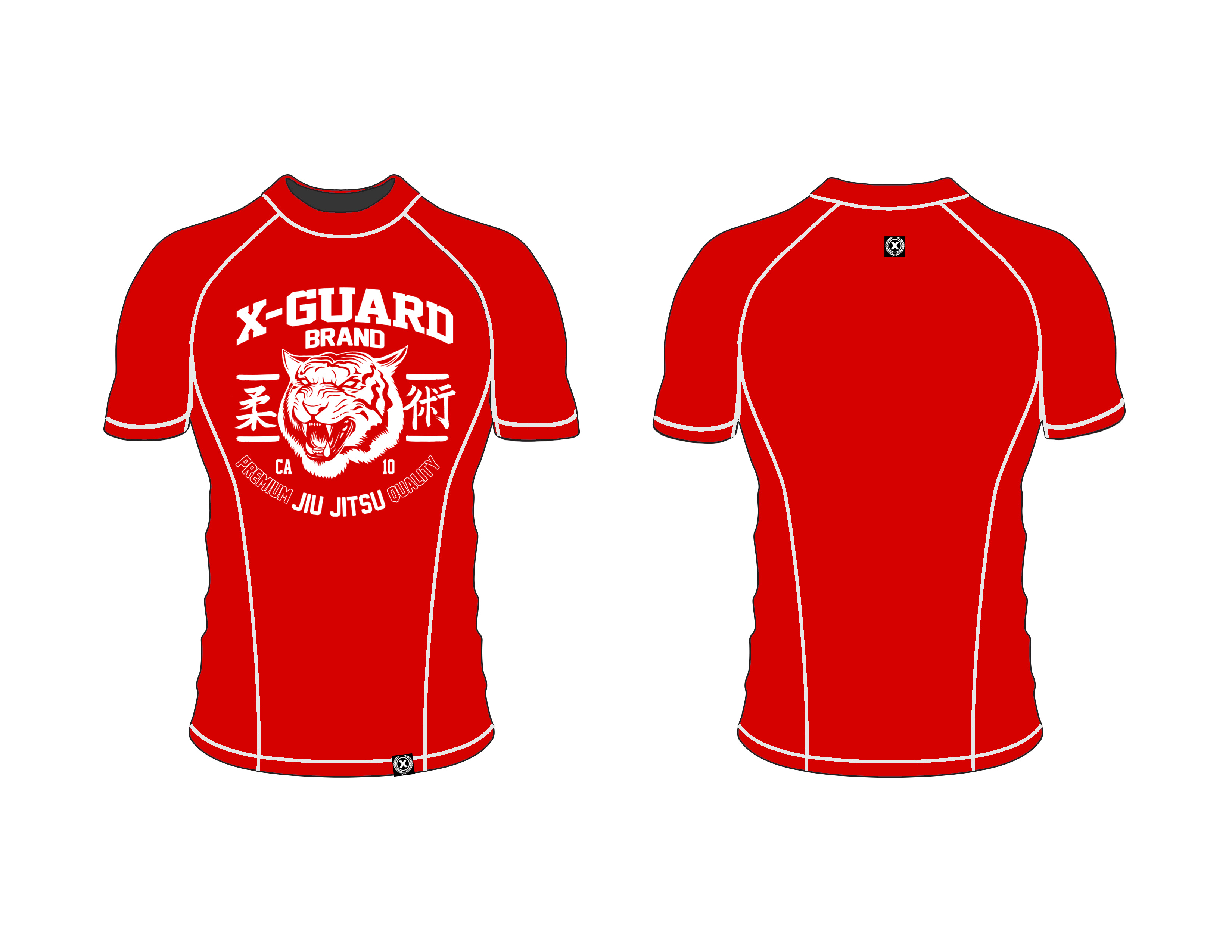 Download Rash Guard Interchangable Mock up | X-Guard Brand: Brazilian Jiu Jitsu Fight Wear