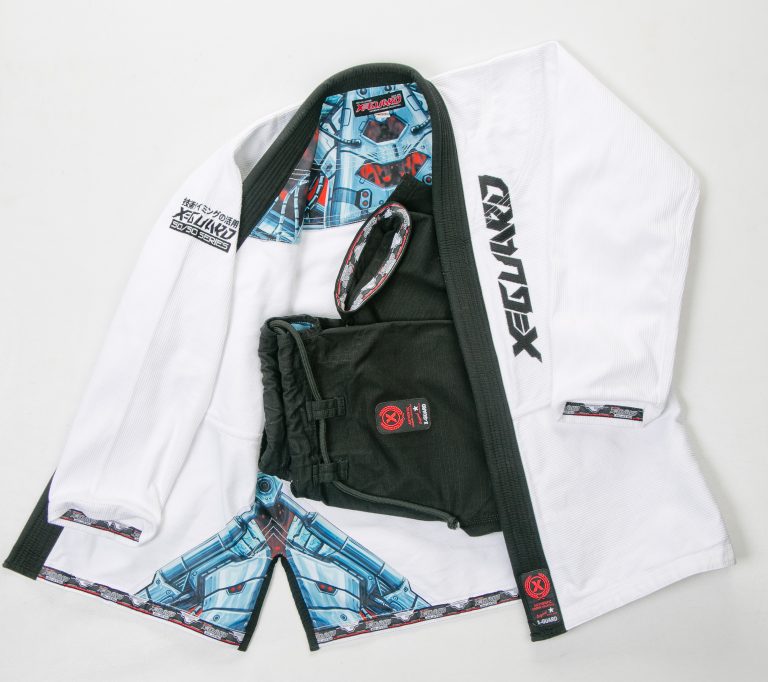 50/50 White & Black Gi – X-Guard Brand: Brazilian Jiu Jitsu Fight Wear