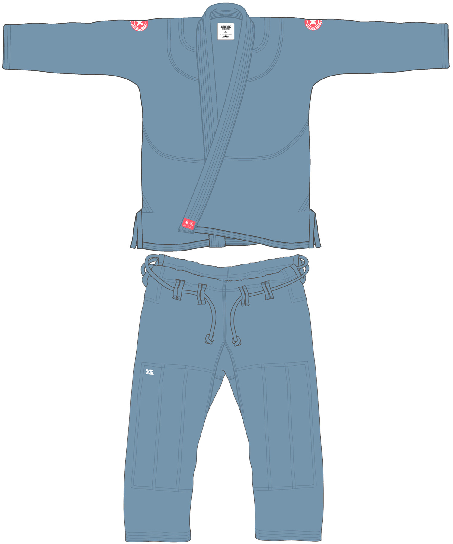 Aomi | Blue/ Gray Gi
